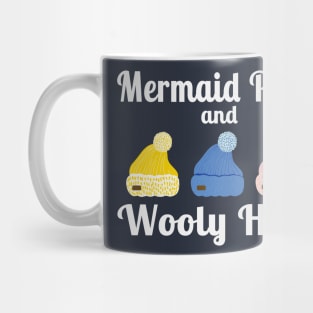 Wild Swimmer, swimming in Mermaid Pools and wooly Hats Mug